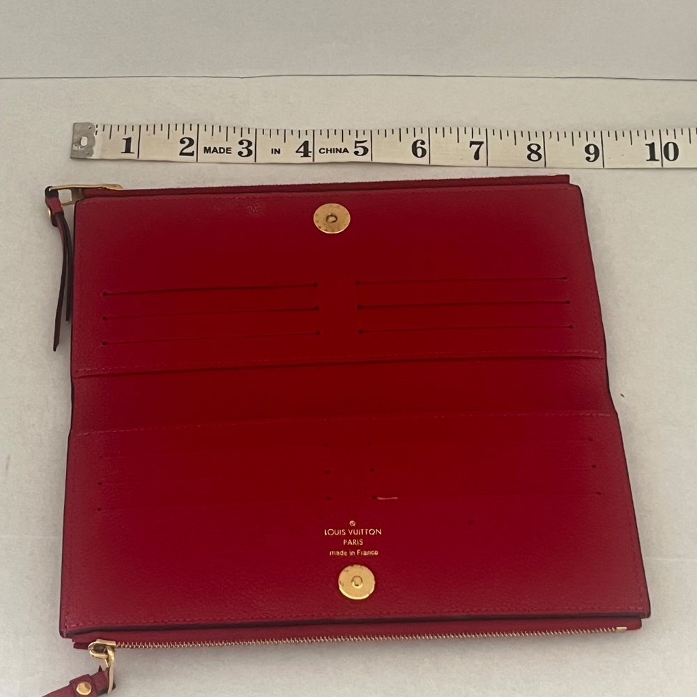 Louis Vuitton Adele Wallet Monogram Empreinte Red. - image 6